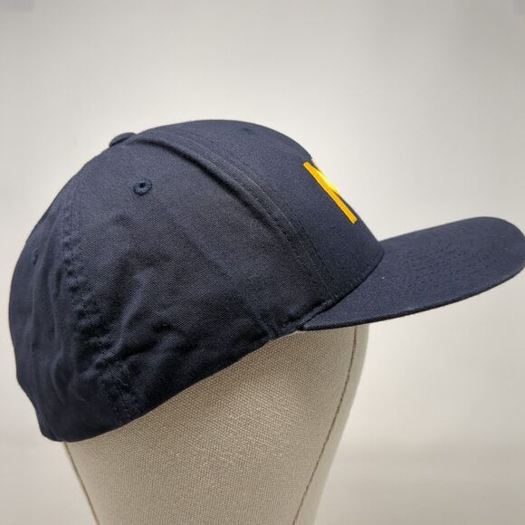 MYB Fitted Hat Blue 7 3/8-8 Solid Embroidered Flexfit Pacific Headwear - Picture 3 of 10